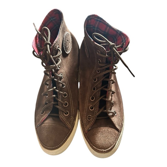 Converse All Star Chuck Taylor Leather High Tops Unisex Mens Size 8 Women-10 - Picture 2 of 7